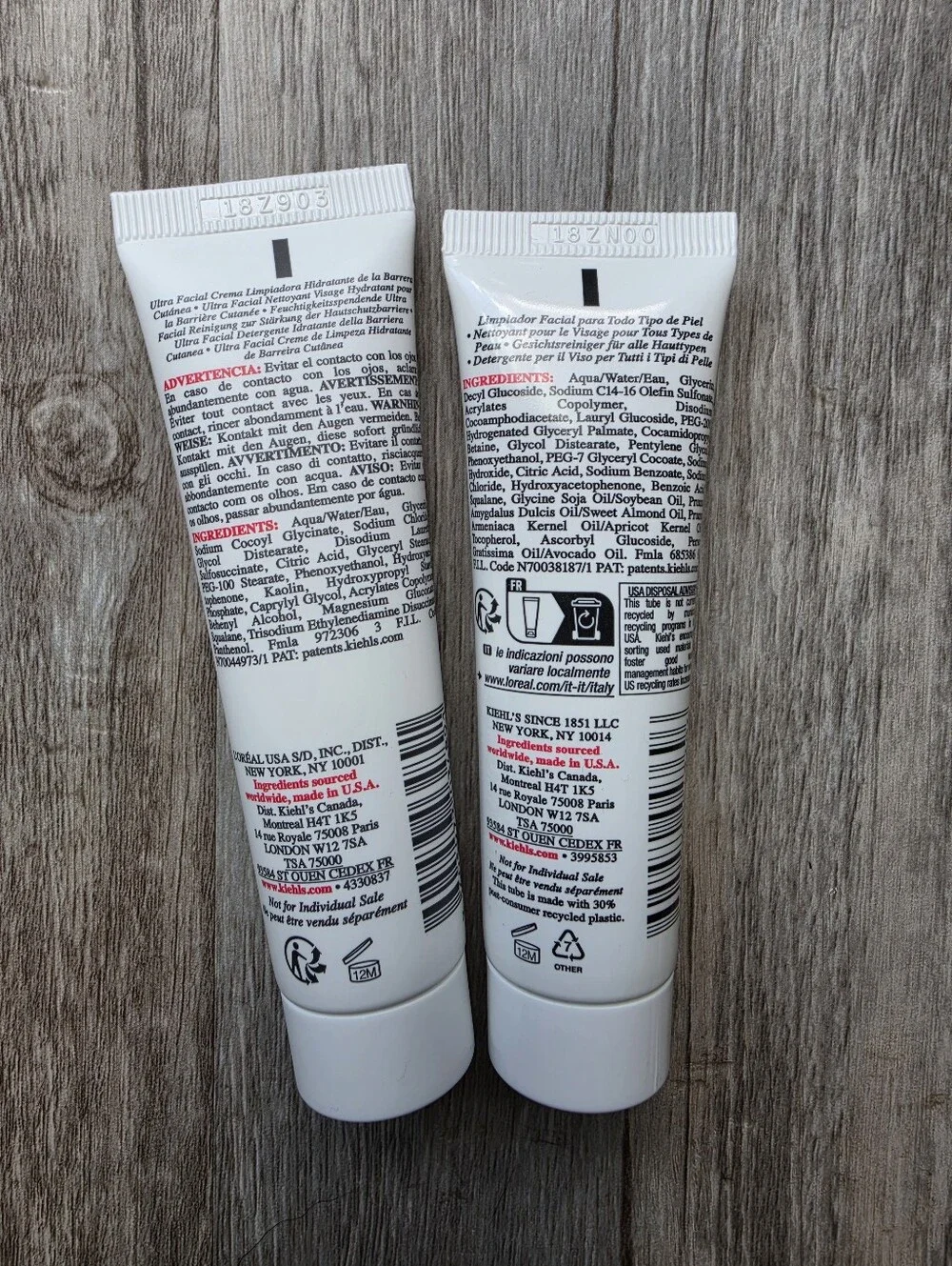 Kiehl's Ultra Facial Cleanser + Kiehl's Ultra Facial Barrier-Hydrating Cleanser